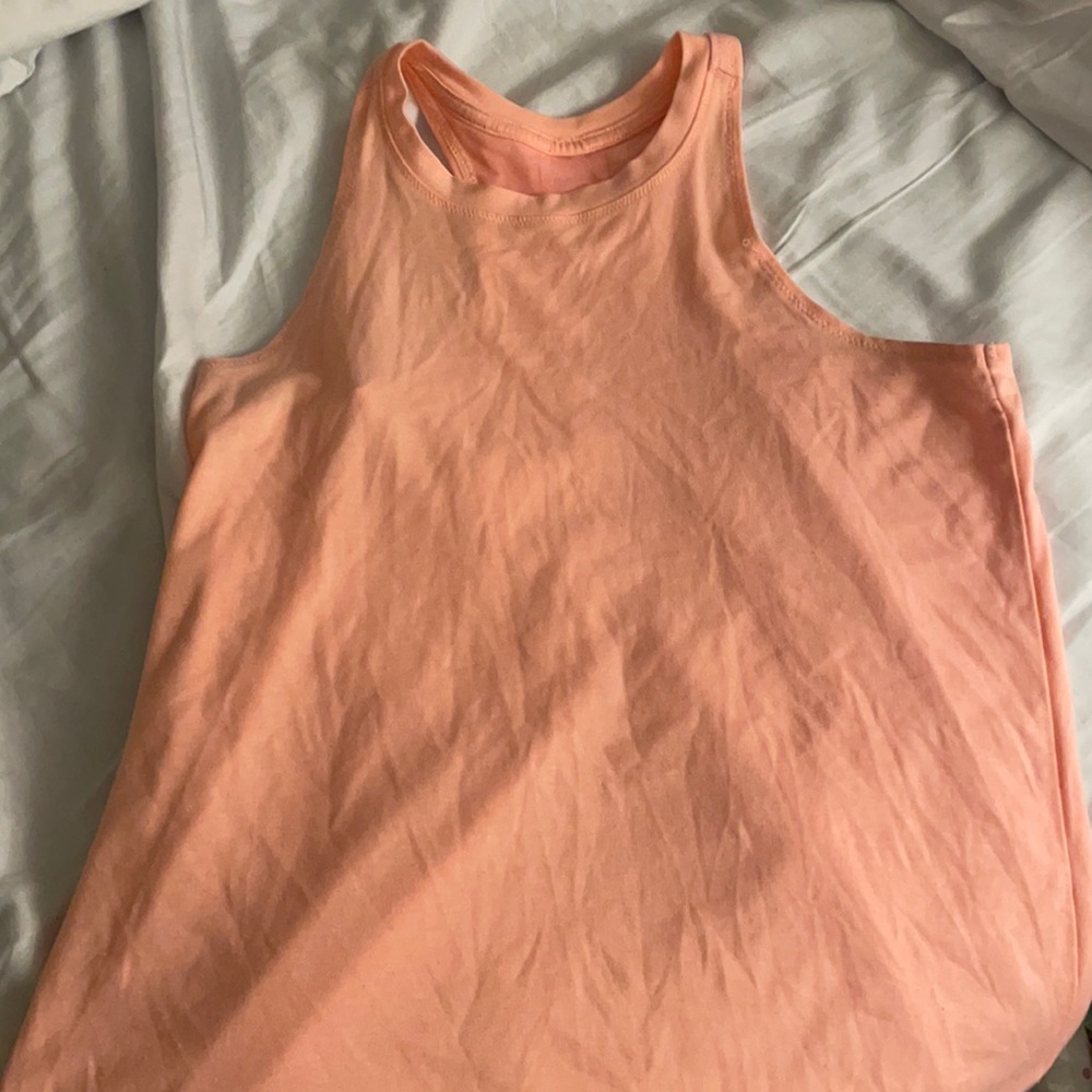 peach athleta razerback tank